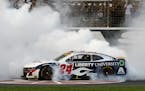 William Byron celebrated his victory at Texas Motor Speedway on Sunday.