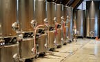 Wine fermentation tanks similar to the ones that collapsed in Portugal.