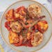 Greek Meatballs with Roast Potatoes fits the bill for both leisurely weekend dinners or quick weeknight meals. From “The Everything One Pot Mediterr