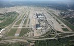 Aerial image of Minneapolis-St. Paul International Airport.