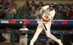 Twins left fielder Matt Wallner hit a grand slam in the first inning against the Oakland Athletics on Tuesday at Target Field.