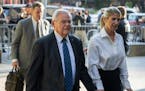 Democratic U.S. Sen. Bob Menendez of New Jersey and his wife Nadine Menendez arrive to the federal courthouse in New York, Wednesday, Sept. 27, 2023. 