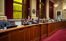 Minneapolis City Council members participated in a Budget Committee meeting at City Hall last week. The council is still trying to find its footing af