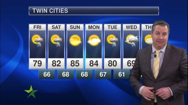 Afternoon forecast: High of 79, warm and breezy