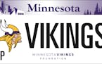 The commemorative purple and white plates come with a $30 fee on top of the regular license plate charges.