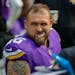 Vikings offensive lineman Dalton Risner practiced with the first team last week, but didn’t play offensive snaps on Sunday.