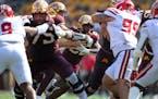 Gophers running back Zach Evans (26) had a standout performance against the Louisiana-Lafayette Ragin’ Cajuns on Saturday at Huntington Bank Stadium