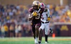 Gophers wide receiver Daniel Jackson caught a 37-yard touchdown pass on a gutsy fourth-and-2 call in the fourth quarter in Minnesota’s 35-24 victory
