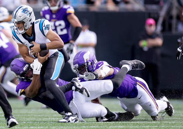 In his first action since Week 2, Vikings linebacker Marcus Davenport had his first sack since signing in the offseason from New Orleans.