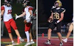 Shakopee’s Zach Docteur and Tyler Sparks (56) have had moments to celebrate amid a difficult schedule. Lakeville South’s Connor Cade (right photo)