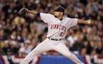 Johan Santana pitched seven scoreless innings in a 2-0 shutout against the Yankees in Game 1 of the 2004 American League Division Series — the Twins