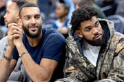 Wolves stars Rudy Gobert and Karl Anthony Towns watched a preseason game on Oct. 17 at Target Center. This season, the NBA is trying to limit the game
