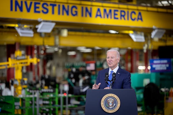 President Joe Biden visited the Cummins Power Generation Facility in Fridley as part of his Administration’s “Investing in America” tour in Apri