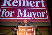 Mayoral candidate Roger Reinert thanked his supporters in his victory speech at his election party at Clyde Iron Works in Duluth on Nov. 7.