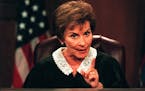 Judge Judy Sheindlin during a taping of the “Judge Judy” show in 1999.