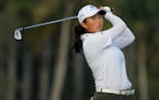 Ruoning Yin shot a 9-under 63 Thursday for a share of the first-round lead with Nasa Hataoka in the CME Group Tour Championship in Naples, Fla.