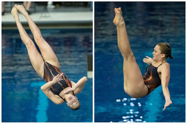 Madeline Kohel of Minneapolis Washburn tucked and twisted her way to a diving state title.