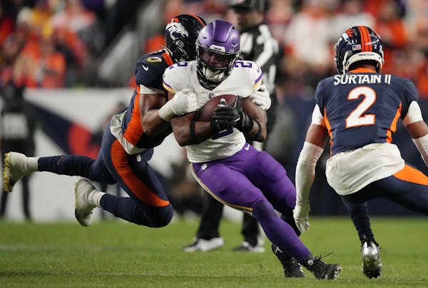 Running back Alexander Mattison had an up-and-down game against the Broncos, notching 81 rushing yards as well as a key fumble.