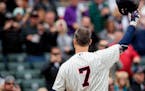 Joe Mauer saluted Twins fans during his final game with the Twins in 2018.