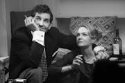 Bradley Cooper as Leonard Bernstein and Carey Mulligan as Felicia Montealegre in “Maestro.”