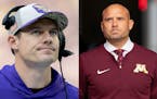 Kevin O’Connell, left, and P.J. Fleck have coached their teams to many wins in Minnesota, but they did not have their best weekends.