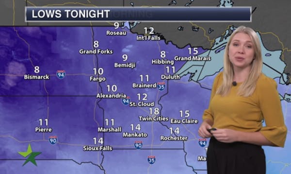 Evening forecast: Low of 18; cooler weather sticking around