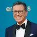 Late night talk show host Stephen Colbert arrives at the 74th Primetime Emmy Awards in Los Angeles on Sept. 12, 2022. Colbert revealed on social media