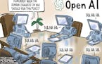 Editorial cartoon: Who should run OpenAI?