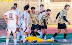Hakeem Morgan’s late goal against the University of Chicago last weekend sent St. Olaf to the Final Four.