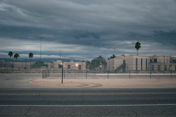 FILE — The Federal Correctional Institution in Tucson, Ariz., where Derek Chauvin was being held in a special protective unit for high-profile inmat