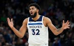 The Wolves’ Karl-Anthony Towns still isn’t crazy about some officials’ calls, but he hasn’t allowed himself to be derailed by foul trouble as 