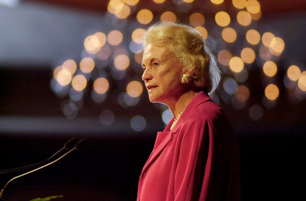 U.S. Supreme Court Justice Sandra Day O’Connor spoke at the annual meeting of the Minnesota Women Lawyers association in July 2001.