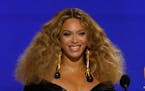 Beyonce appears at the 63rd annual Grammy Awards in Los Angeles on March 14, 2021. Beyoncé releases a concert film this week titled “Renaissance: A