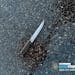 This photo provided by New York City Police Dept. shows a knife recovered at a crime scene in the far Rockaway section of the Queens borough of New Yo