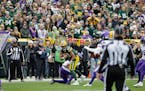 Green Bay Packers quarterback Jordan Love (10) struggled in a loss to the Vikings earlier this year.