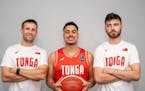 From left to right, Will DeBerg, Marcus Alipate and Riley Miller have made efforts to help build the Tonga men’s national team.