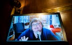 Joan Donovan, then-research director of the Shorenstein Center on Media, Politics and Public Policy, speaks remotely during a hearing of the Senate Ju