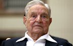  George Soros, Founder and Chairman of the Open Society Foundations, looks before the Joseph A. Schumpeter award ceremony in Vienna, Austria, Friday, 