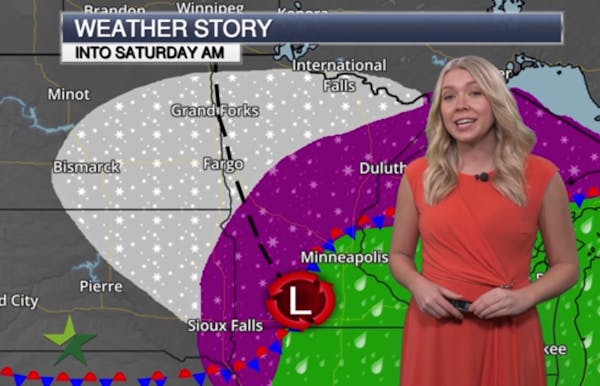 Evening forecast: Low of 34; periods of rain mixed with snow with little or no accumulation possible